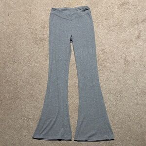 Gray Flared Leggings